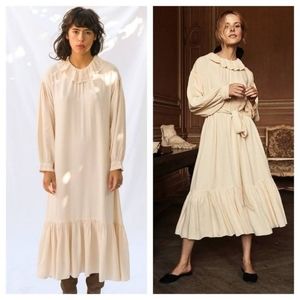 Doen silk, cream Everest dress size M